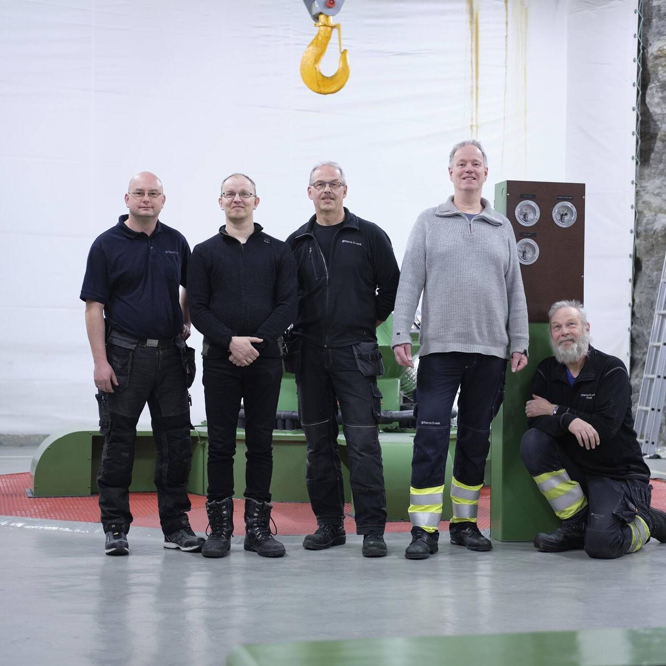 F.v.: Klaus Jensvold, Aage Løkken, Vidar Moholt, Olav Vehusheia og Jon Bjørnar Engan. Foto: Tom Gustavsen